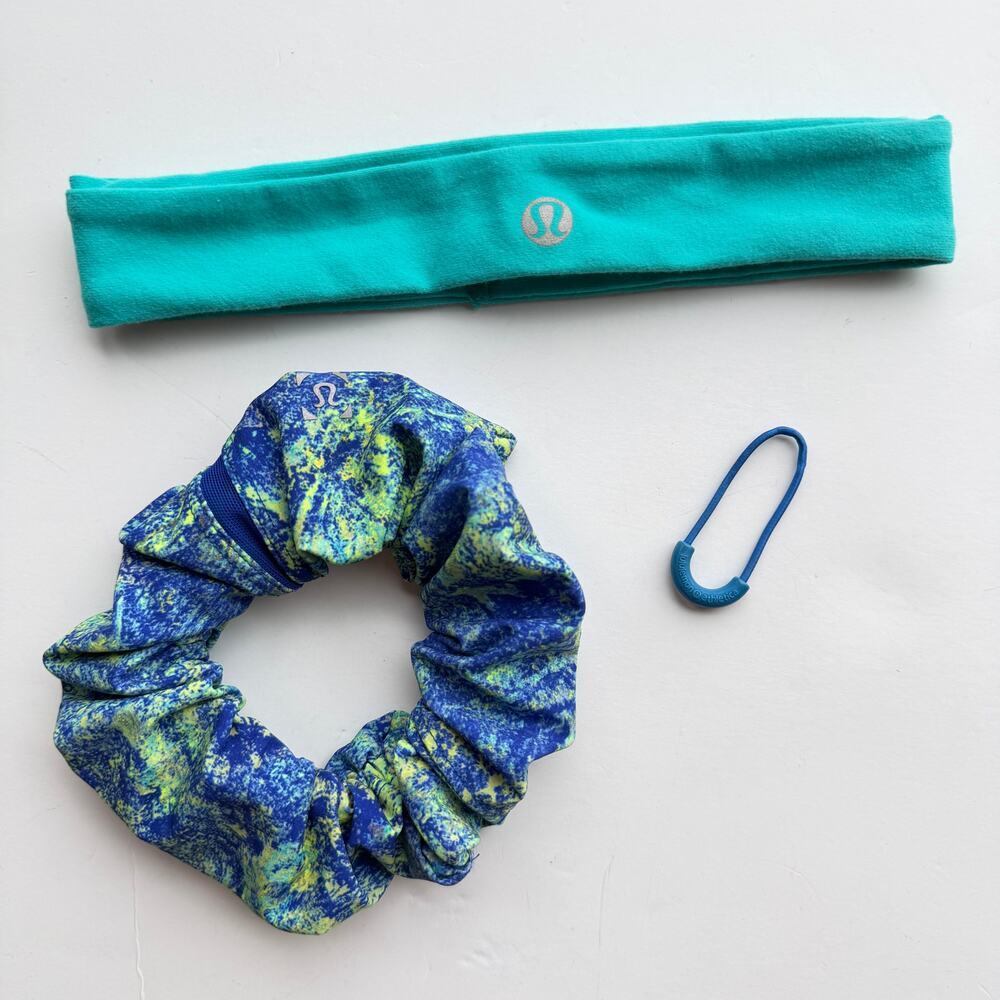 Lululemon Hair Accessories Lot Headband Scrunchie Emergency Tie